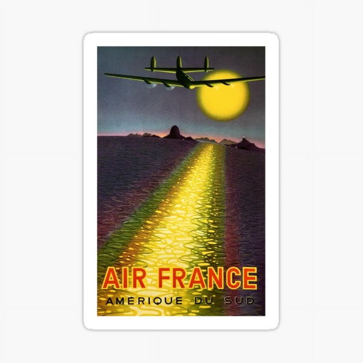 1949 Sticker KIRAKIRA 1949 Air France South America Travel Sticker - Walmart.com
