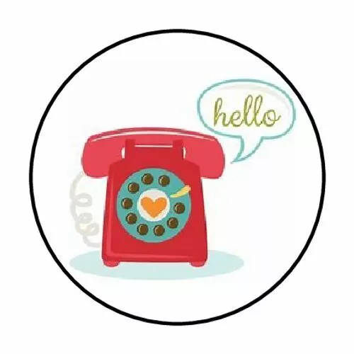 KIRAKIRA 48 RED TELEPHONE STICKERS - Walmart.com