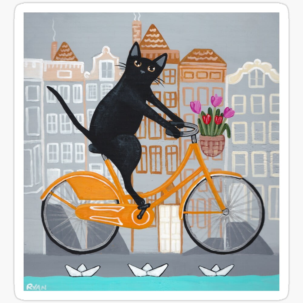 KIRAKIRA Amsterdam Bicycle Ride Sticker. Single, trio, or squad ...
