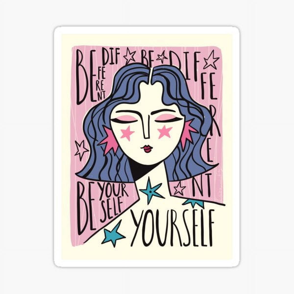 KIRAKIRA Be different Be yourself, Affirmation, Inspirational art ...