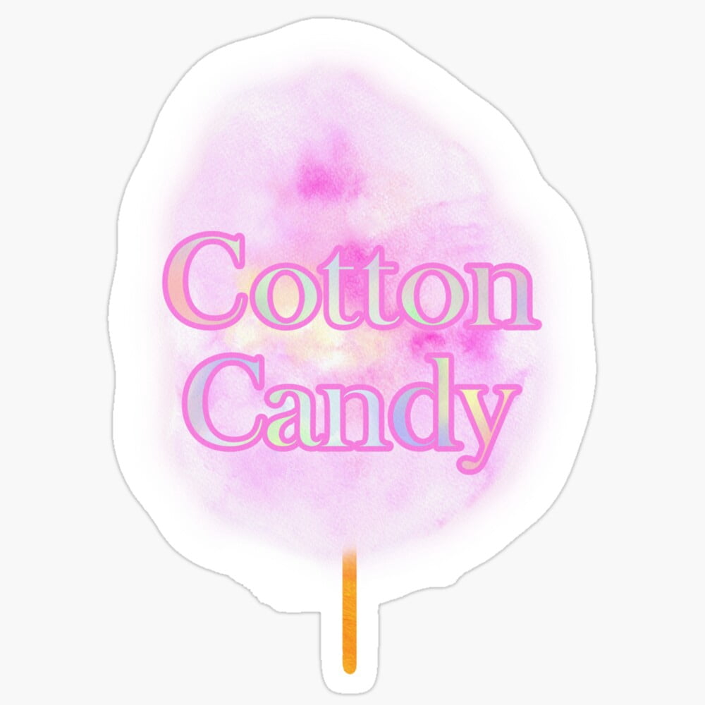 KIRAKIRA Cotton Candy - Pink and Mint Sticker. Single, trio, or squad ...