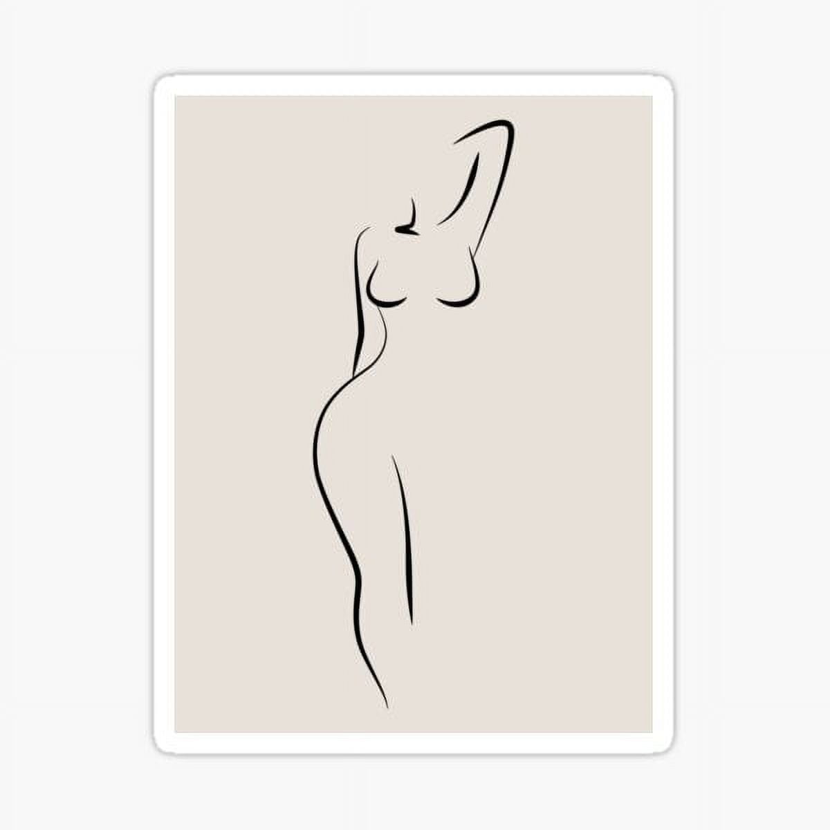 KIRAKIRA Line art, Nude female body, Woman art, Gallery art, Neutral ...