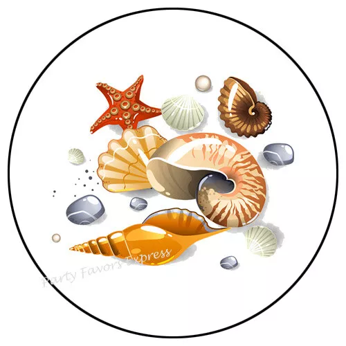 Askira Shell KIRAKIRA SEASHELL BEACH SHELLS STICKERS PARTY FAVORS - Walmart.com