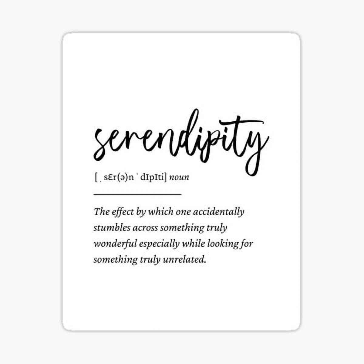 KIRAKIRA Serendipity Definition Sticker - Walmart.com