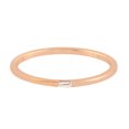thumbnail image 1 of KIRAN FINE JEWEL Baguette White CZ Diamond Stackable Ring Rose Gold Plated 925 Sterling Silver Anniversary Band Ring Statement Jewelry Gift For Her, 1 of 1