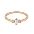 thumbnail image 1 of KIRAN FINE JEWEL Baguette White Topaz Stackable Ring Rose Gold Plated 925 Sterling Silver Wedding Band Ring Statement Jewelry Gift For Her, 1 of 1