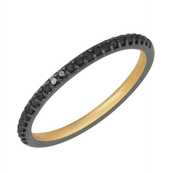 KIRAN FINE JEWEL CZ Diamond Eternity Ring Oxidized 925 Sterling Silver Wedding Anniversary Engagement Band Ring Statement Jewelry Gift For Her