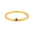 thumbnail image 1 of KIRAN FINE JEWEL Round Blue Iolite Three Stone Stackable Ring Yellow Gold Plated 925 Silver Wedding Gemstone Statement Jewelry Gift For Her, 1 of 1