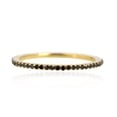 thumbnail image 1 of KIRAN FINE JEWEL Round White CZ Diamond Eternity Ring Yellow Gold Plated 925 Sterling Silver Anniversary Band Ring Statement Jewelry Gift For Her, 1 of 1