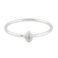 thumbnail image 1 of KIRAN FINE JEWEL Round White CZ Diamond Stackable Ring 925 Sterling Silver Wedding Anniversary Engagement Band Ring Statement Jewelry Gift For Her, 1 of 5