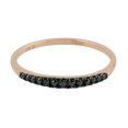 thumbnail image 1 of KIRAN FINE JEWEL Round White CZ Diamond Stackable Ring Rose Gold Plated 925 Sterling Silver Wedding Band Ring Statement Jewelry Gift For Her, 1 of 1