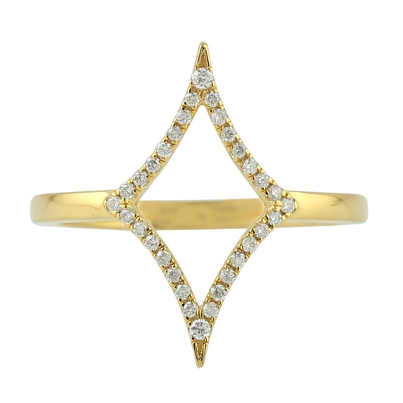 KIRAN FINE JEWEL Round White CZ Diamond Wedding Ring Yellow Gold Plated 925 Sterling Silver Wedding Band Ring Statement Jewelry Gift For Her