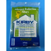 KIRBY VACUUM BAGS Sentria UNIVERSAL  F Style MICRON MAGIC Hepa White Cloth 1 PACK 6 BAGS