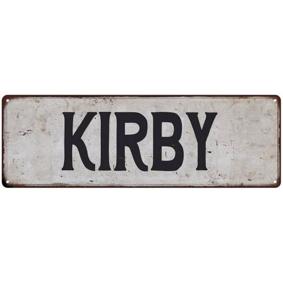 KIRBY Vintage Look Rustic Chic Metal Sign 8x24 108240036271