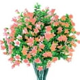 thumbnail image 1 of KIRIFLY Artificial Fake Flowers Outdoor,Faux Plants Indoor Decoration UV Resistant Plastic Decor for Garden 6 Bundles(Orange), 1 of 1
