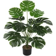 KIRIFLY Fake Plants 40" Artificial Monstera Tree Plant Indoor with 18 Trunks Faux Greenery Potted Green Décor for Home Office Bathroom Farmhouse