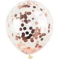 thumbnail image 1 of KIRIKOU Pack of 24 Pieces Confetti Balloons 12 Inch Latex Party Balloons for Party Decorations, Wedding, Engagement, Bridal, Birthday and Shower(Rose Gold), 1 of 3