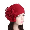 Soft Hair Loss Head Scarf Turban Cap Flower Muslim Cancer Chemo Hat Head Cover e Soft Hair Loss Head Scarf Turban Cap Flower Muslim Cancer Chemo Hat Head Cover e