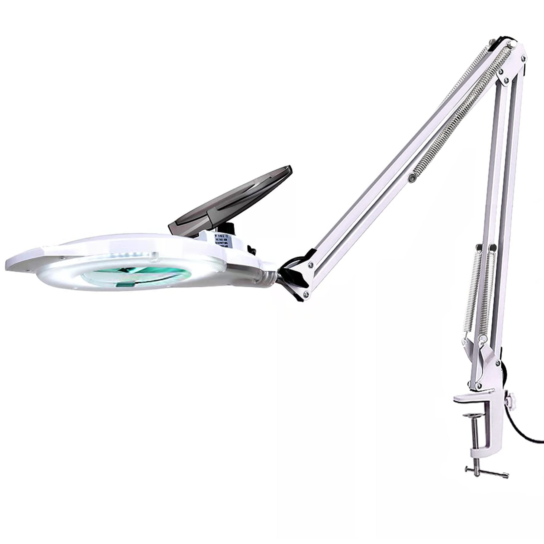 KIRKAS LED 510X Magnifying Desk Lamp, 2,200 Lumens Stepless Dimmable, 8Diopter Real Glass Lens
