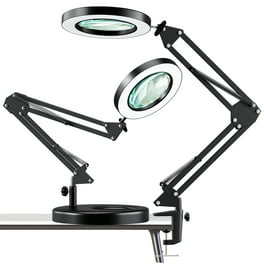 Magnifying Glasses with LED Light, 180% Magnification and Dual LED Lights,  Includes Non Lighted Magnifying Glasses for Reading, Close Work and Crafts