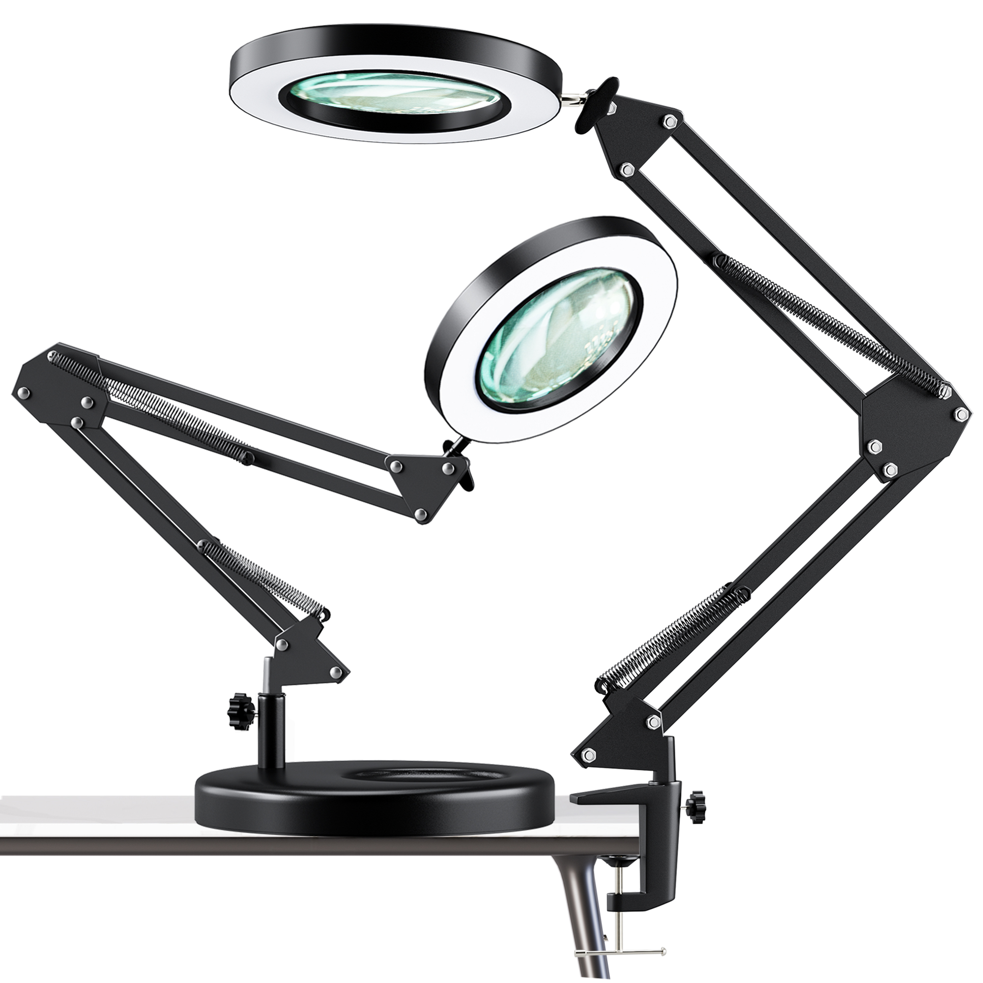 MagniPros Magnifying Glass with [10 Anti Glare & Dimmable LED Lights