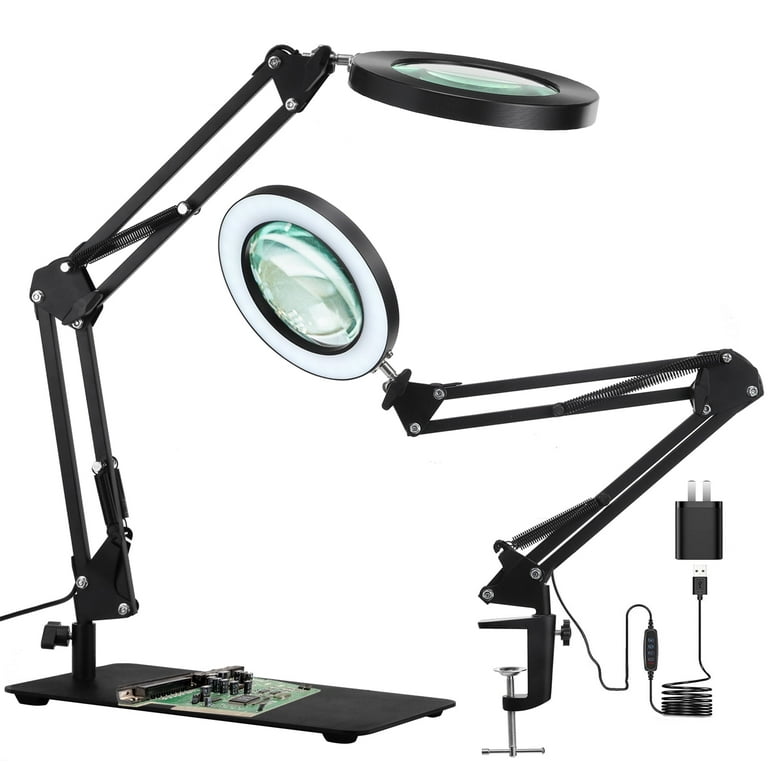 10x Magnifier with Light and Stand
