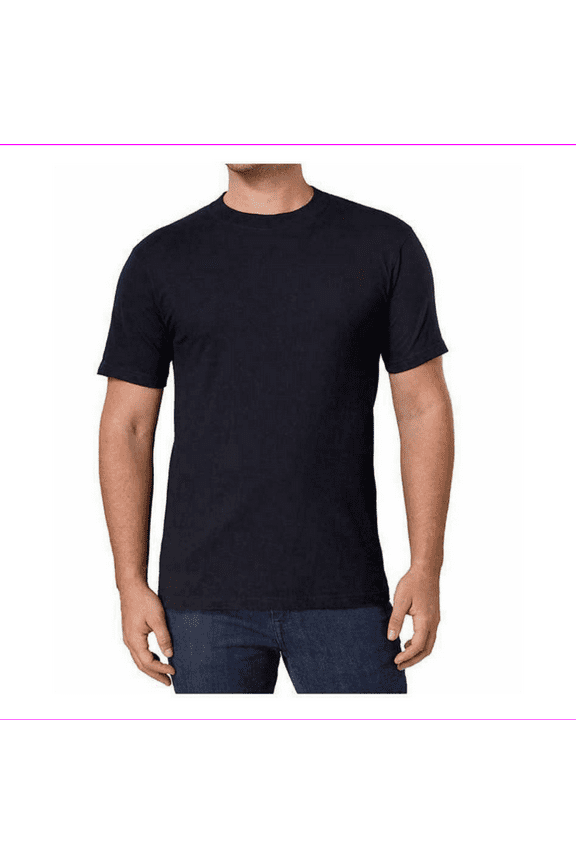 MEN'S 6 PACK CREW NECK COTTON T-SHIRTS L/Black