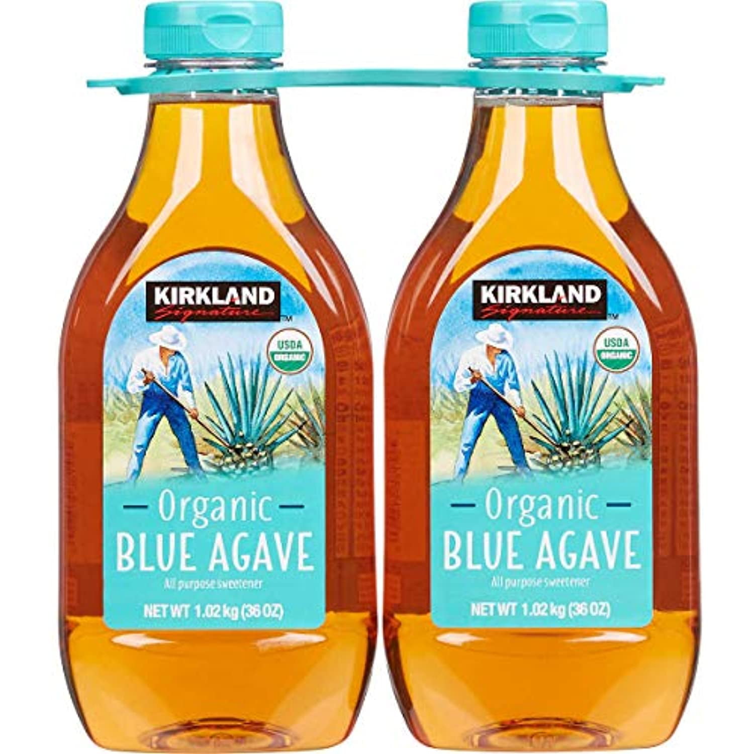 KIRKLAND Organic Liquid Agave Sweetener, 36 oz Bottle, Pack of 2