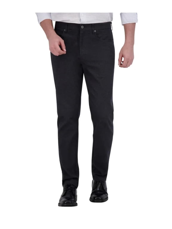 Men's Stretch Comfort Tapered Fit Brushed 5 Pocket Pant (US, Waist Inseam, 32, 29, Regular, Regular, Gray)