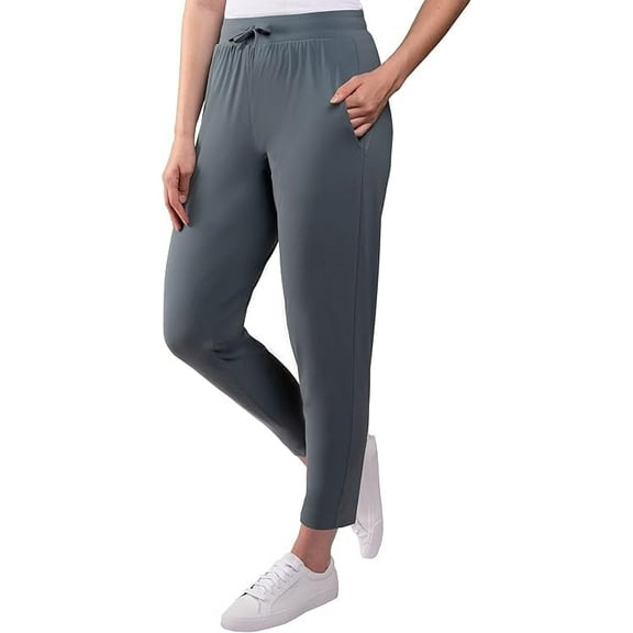 KIRKLAND Signature Women's Quick-Dry High Rise Active Pants Blue M