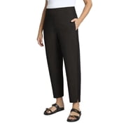 Kirkland Signature Women's Lightweight Ankle Pants, Black, Large