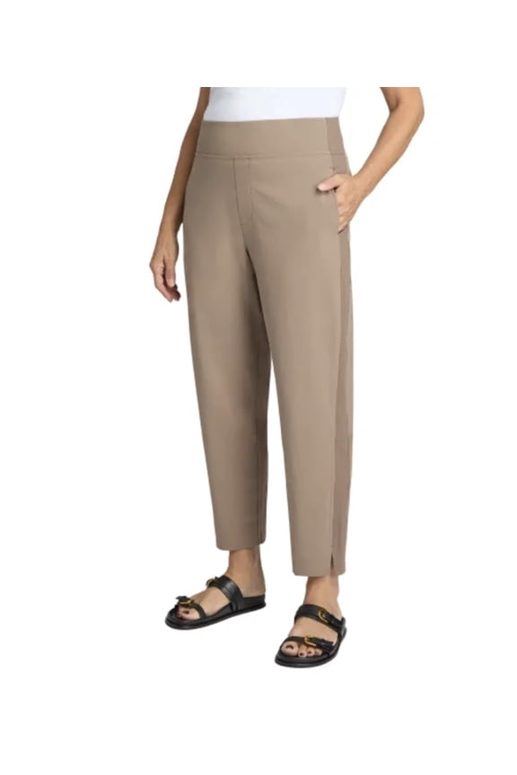 Women's Quick Dry Stretch Pull On Ankle Pant, Tan, Large
