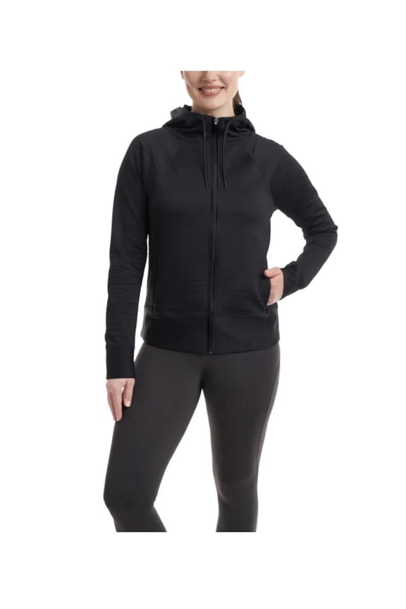 Women's Active Full Zip Jacket, Black, Small