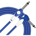 thumbnail image 1 of KIRLIN LightGear Straight to Right Angle Instrument Cable - 10 ft. with PVC Jacket Blue, 1 of 5