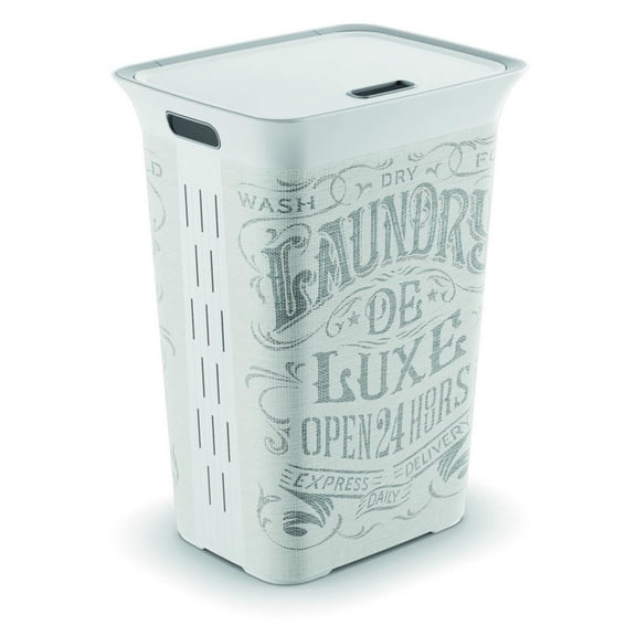 KIS  White  Plastic  Clothes Hamper