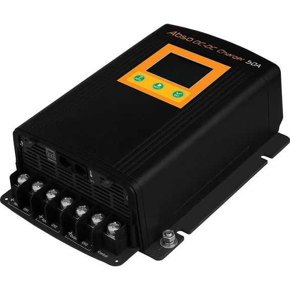 KISAE DMT1250 DCDC Battery Charger | 50A MultiInput Smart Charger | MPPT Solar & Alternator | Silent Mode | RV, Marine & OffGrid Ready | 12V