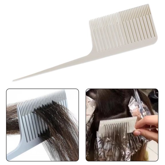 KISMIS 1PC/2Pcs New Professional Weaving Highlighting Foiling Hair Comb - Hair Dye Styling Tool for Salon and Home Use, Ideal for Precise Hair Dyeing, Sectioning, and Highlighting