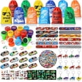 thumbnail image 1 of KISPATTI 122 PCS Race Car Party Favors, Racing Birthday Party Favors with Pull Back Cars Drawstring Bags Keychain Stamper Tattoo Stickers, Racecar Theme Party Supplies Goodie Bag for Boys Kids, 1 of 5