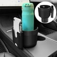 thumbnail image 1 of KISPATTI 2-in-1 Car Cup Holder Expander Adapter with Adjustable Base, Car Cup Holder Expander Organizer with Phone Holder, Fits Hydro Flask, Yeti, Nalgene, Large 32/40 oz Drinks Bottles, Black, 1 of 6