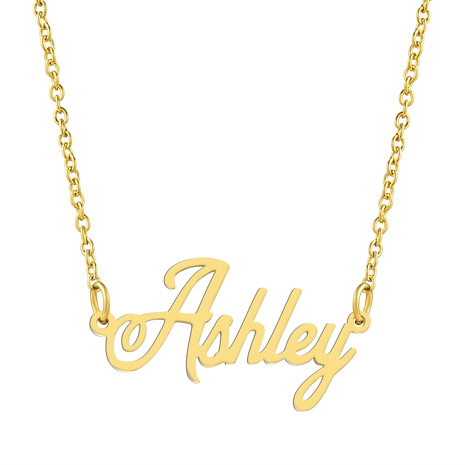 Ashley name hot sale necklace gold