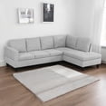 thumbnail image 1 of KISRAIS 97" Wide 2-Piece Upholstered Sectional Sofa Set, 1 of 5