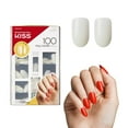 thumbnail image 1 of KISS 100 Full Cover Fake Nails Manicure Kit, 10 Sizes, 5 Manicures, Medium Length, Active Oval, 100 Nails E22, 1 of 3