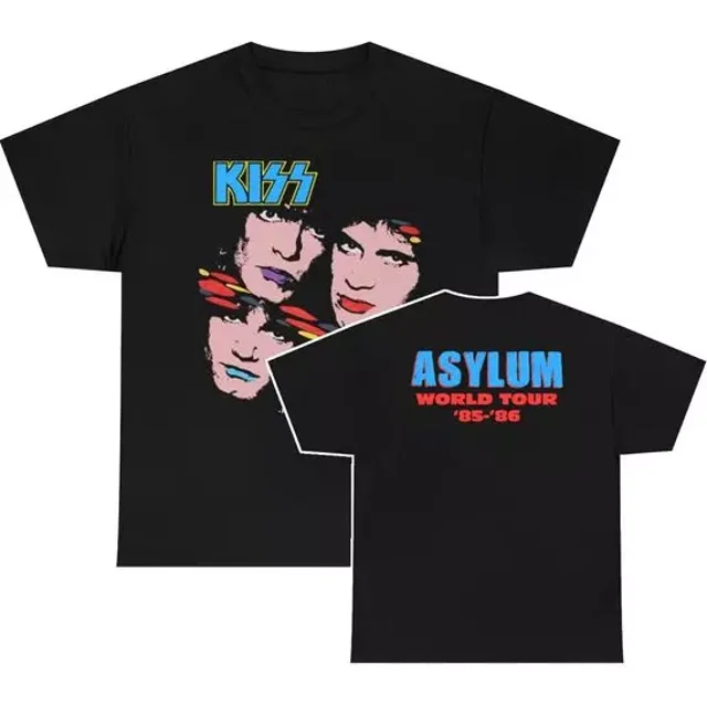 KISS 198586 Asylum Album Cover Era World Tour shirt