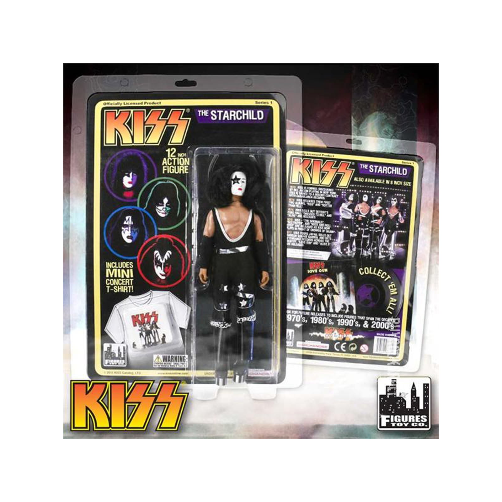 KISS 2011 Figures Toy Co Paul Stanley Starchild 12 Inch Retro (Mego Style) Doll