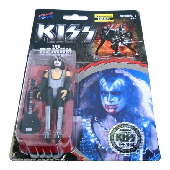 KISS 2015 Bif Bang Pow! Love Gun Variant Bloody Demon Gene Simmons 3 3/4" Figure