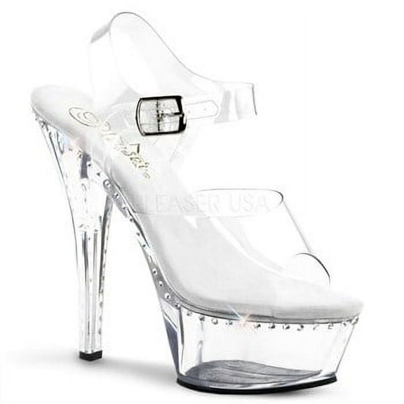 KISS-208, 6" Heel, 1 3/4" Platform Ankle Strap Sandal