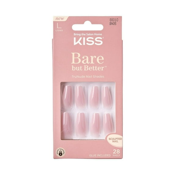 Kiss Bare But Better Premium Nails - Berry Nude