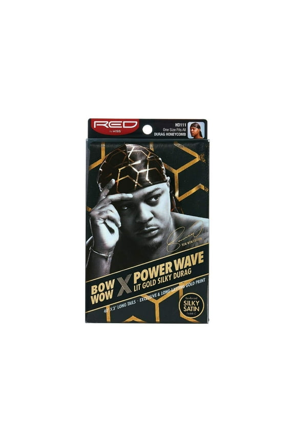Red by Kiss BOW WOW x Power Wave LIT Silky Durag - Choose Style