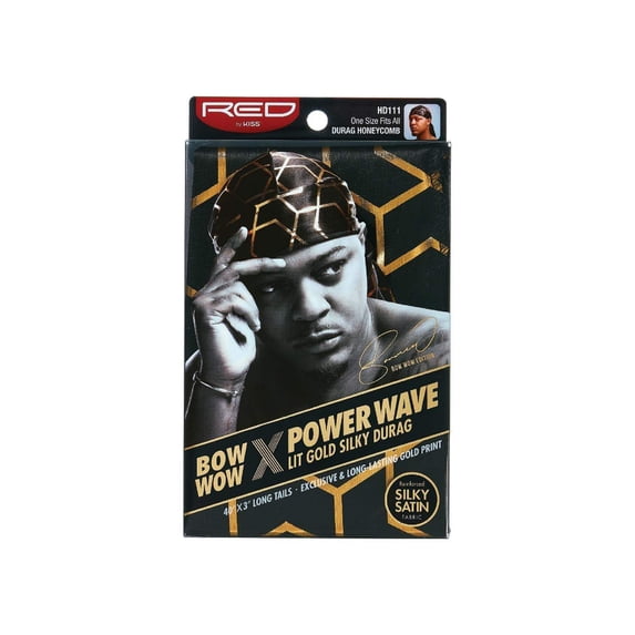 Red by Kiss BOW WOW x Power Wave LIT Silky Durag - Choose Style