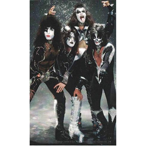 KISS, Band In Snow STICKER - Officially Licensed Original Artwork DECAL, 3" x 5"